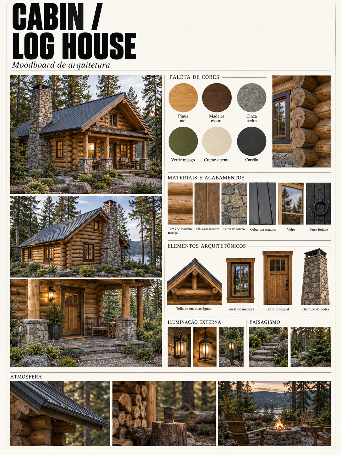 Fachada — Cabin / Log House