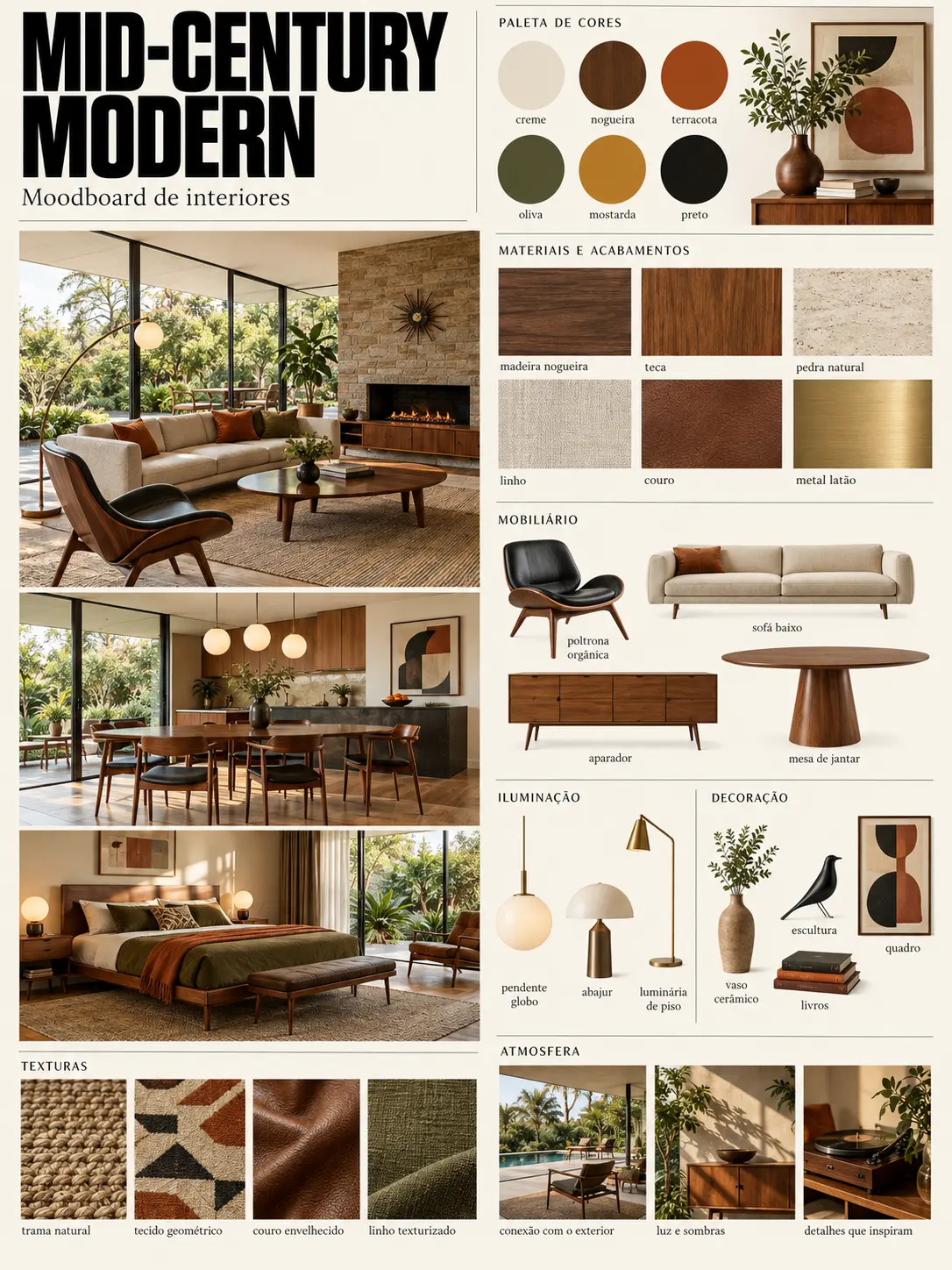 Interiores — Mid-Century Modern