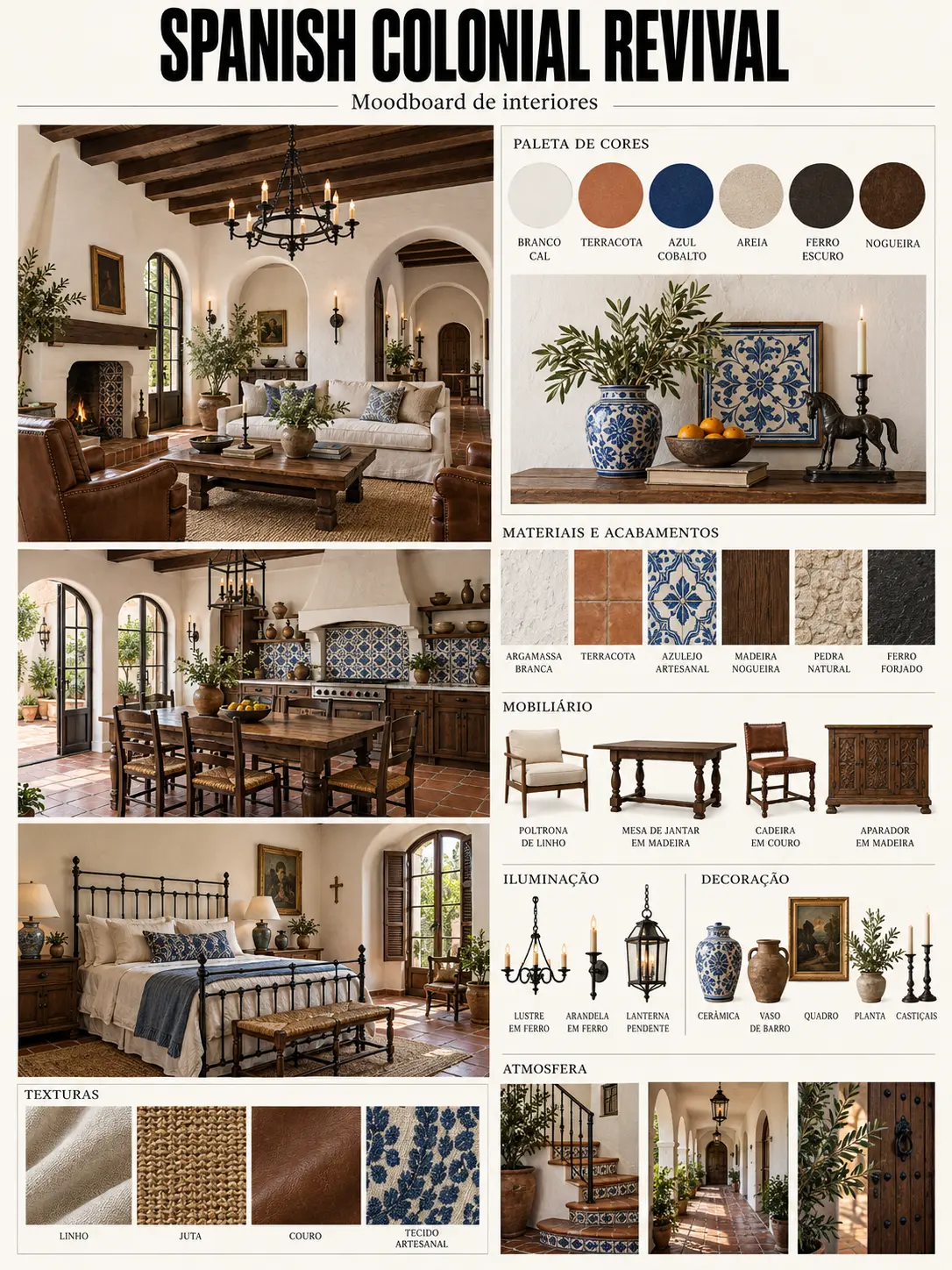 Interiores — Spanish Colonial Revival