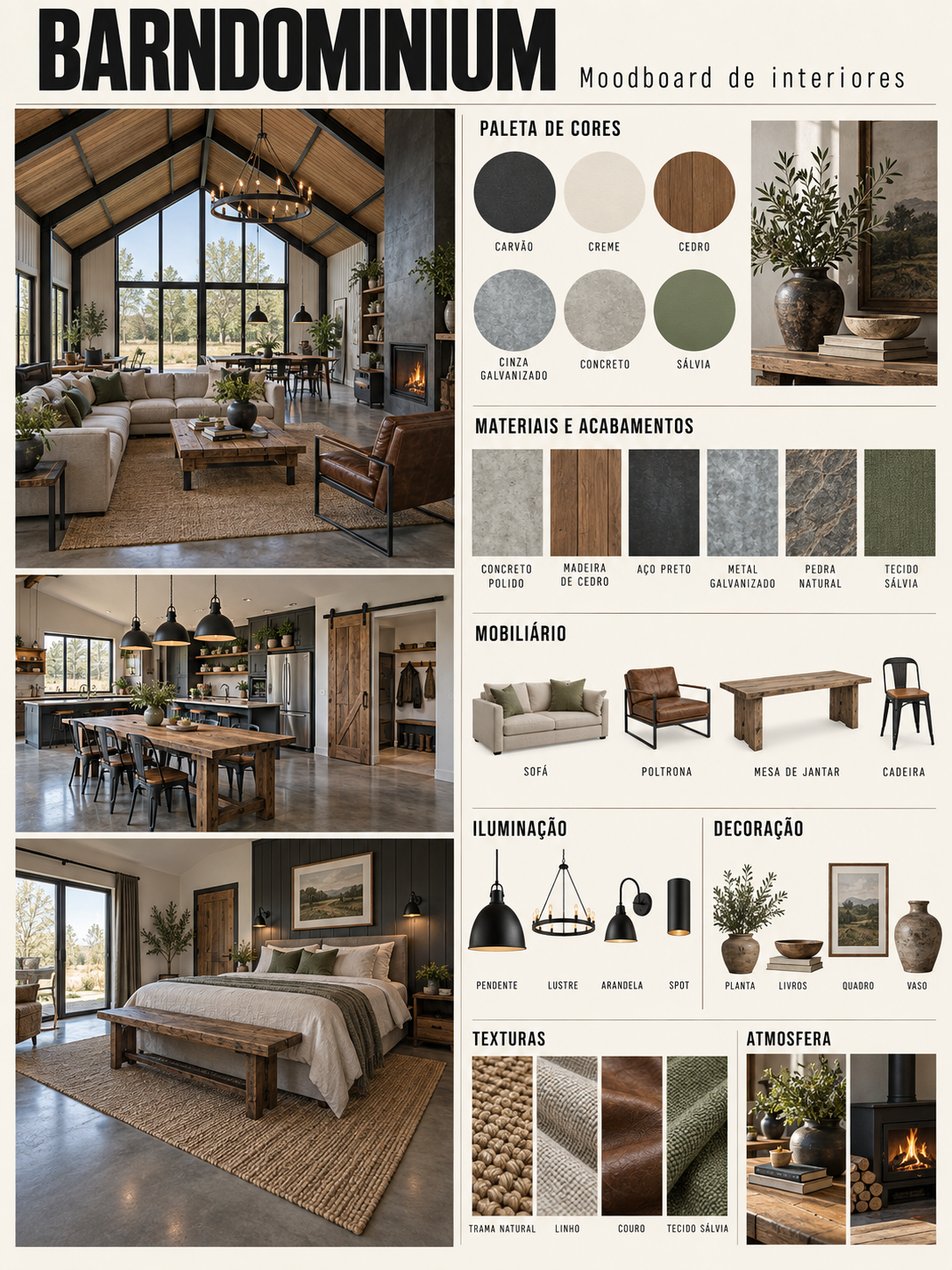 Interiores — Barndominium